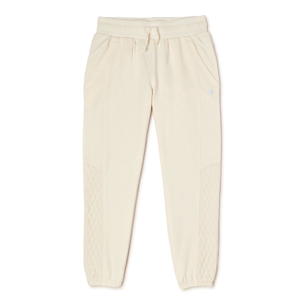 Avia Girls Quilted Joggers Ivory Sweatpants